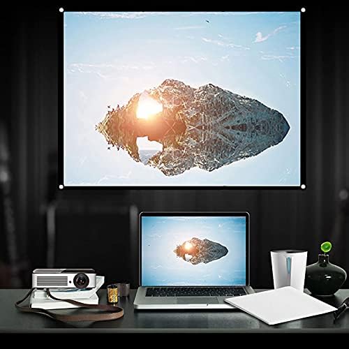 Екран за проектор Richer-R, 60-100-Инчов Екран, проектор 16x9, Екран задна проекция, Портативен Сгъваем Екран за завеса на Проектора