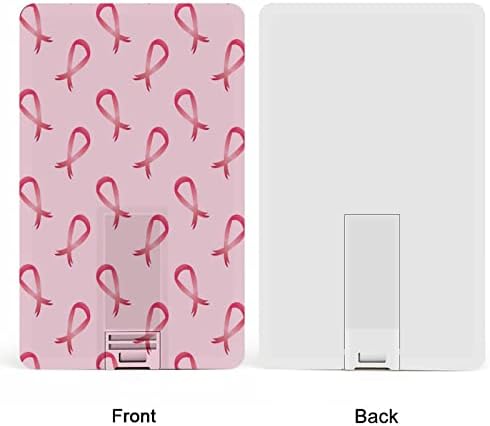 Информираността за рака на гърдата Розови Панделки USB Флаш Памет Персонални Кредитна Карта Памет Memory Stick USB Key Подаръци