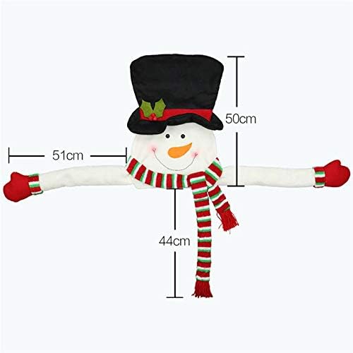 CFSNCM Коледно Дърво, Topper, Скъпа шапка, Вечерни Зимни Декорации за коледната Елха, Старче, Снежен човек, Украса, Коледна украса (Цвят:
