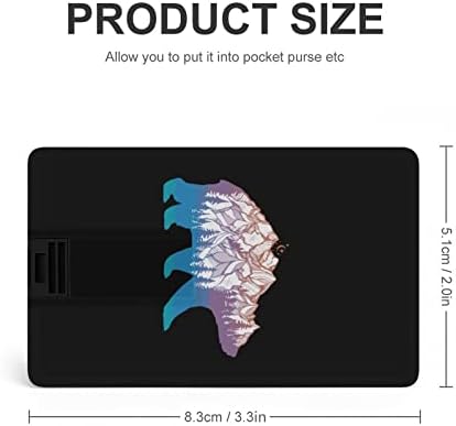 Планинска Мечка) USB 2.0 Флаш Устройства, Памет във формата На Кредитна карта