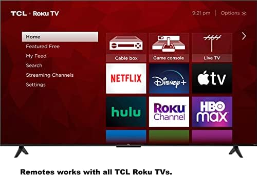 Оригинални сменяеми дистанционно за телевизор Amaz247 классаА TCL ROKU TV Работи с всички телевизори на TCL Roku. НЯМА да се Направи!