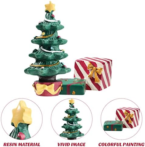 balacoo Коледна Украса За вашия Аквариум Малък Подарък Кутия От Смола Коледно Дърво Аксесоари За Аквариум, за да проверите За Аквариум
