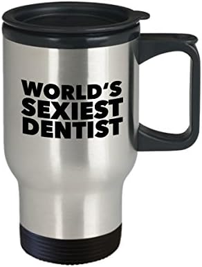 Най-Секси в света Стоматологичен Чаша HollyWood & влакното наблизо С Изолация от Неръждаема Стомана, Чашата за Кафе, Подаръци за Стоматолози