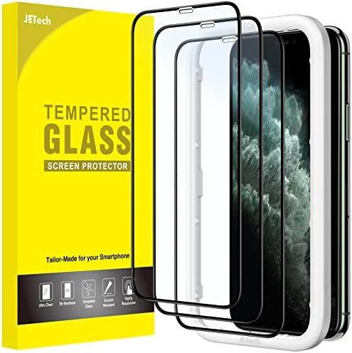 Защитно фолио JETech с пълно покритие за iPhone 11 Pro/ iPhone X / iPhone XS с диагонал 5,8 инча, фолио, изработени от закалено стъкло