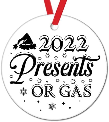2022 Подаръци Или Газов Фарфорово-Керамичен Коледен Орнамент на Смешно Високи Цени На Газа, Цитати Коледни занаятчийски продукти, Поздрав