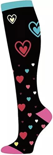 компресия чорапи 15-20 мм живачен стълб.календар. - най-добрите спортни чорапи за мъже и жени, за джогинг, полети, пътуване, Дамски чорапи