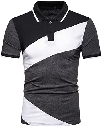 Мъжки Ризи с къси ръкави, Мъжки Модни Лоскутная Риза с Къси ръкави за Нови Летни Спортове