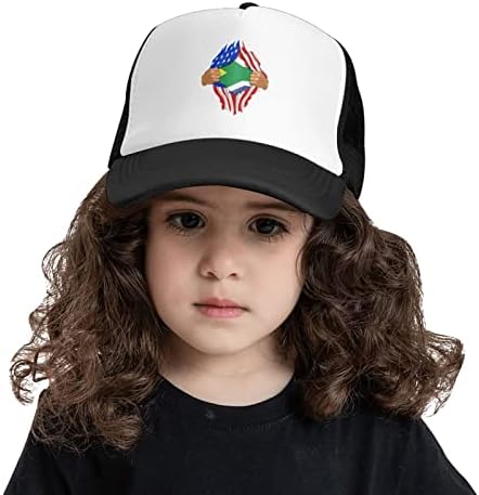 Детска бейзболна шапка с флаговете на съединените щати и Южна Африка BOLUFE, има добра дишаща функция, естествен комфорт и пропускливост