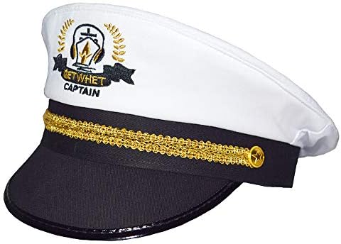 Адмирал Капитан на Яхта Шапка възстановяване на предишното положение Златна Бродерия Котва Шкиперите Шапка за Парти