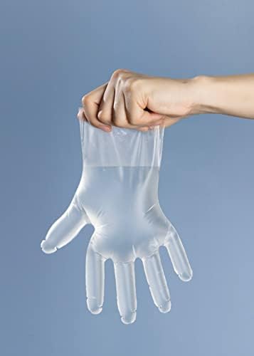 Ръкавици за обществено хранене 24/7 BAGS TPE, един размер - 600 парчета, дебели 1,5 Mils, без латекс, прах и хранително качество (2 опаковки