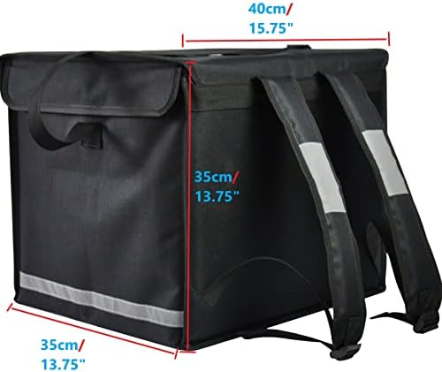 СИГУРНОСТ при съхранение в чантата за доставка - Светлоотразителни ленти за безопасност по време на нощта (черен)
