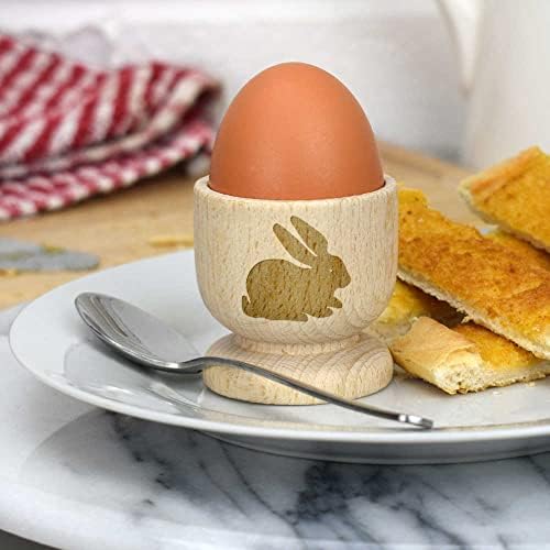 Дървена чаша за яйца Azeeda Изработена заек (EC00022715)