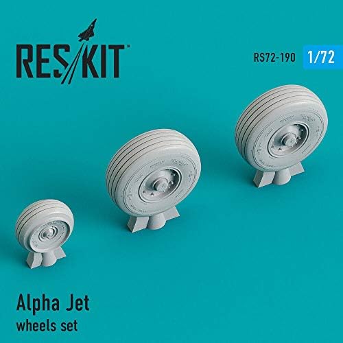 Определени части от мащабируема смола Reskit RS72-0190 - 1/72 Alpha Jet Колела Set