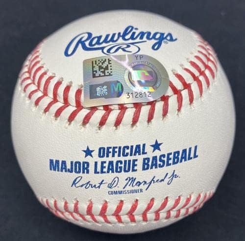 Derek Jeter The Dive 7-1-04 Подписани бейзболни холограми MLB - Бейзболни топки с автографи