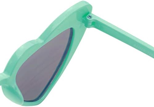 ShadyVEU Извънгабаритни Цветни Тесни Слънчеви Очила Cat Eye Love във формата На Сърце UV400 За деца от 2-4 Години