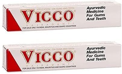 Паста за зъби Vicco Vajradanti 200gm_ Опаковка от 2 аюрведа средства за венците