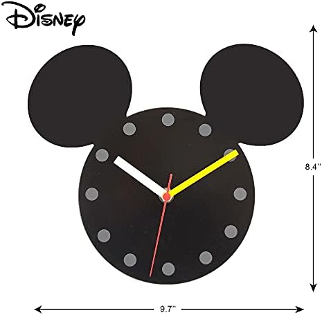Метални Стенни Часовници Disney с Мики Маус, Черен