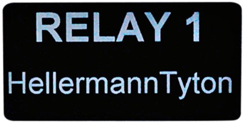 Заводска табела на Hellermann Tyton 596-00507 от стиропор, Правоъгълна заводска табела на 2.0 X 1,0, ДОМАШНИ любимци, Черна (опаковка