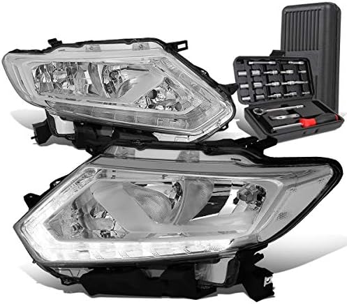 Фабричните led халогенни светлини DRL в пакет с набор от инструменти, Съвместими с Nissan Rogue, 14-16, От страна на водача и пътника,