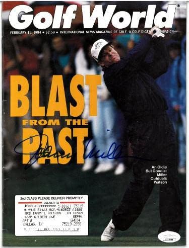 Джони Милър подписва договор със списание Golf World Full Magazine 11 февруари 1994 г. - JSA EE63428 - Списания по голф с автограф