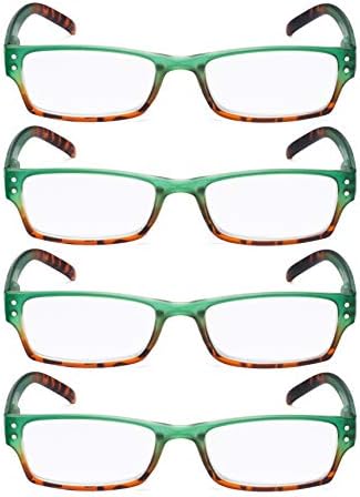 GUD Дамски Очила За четене 4 Чифта Цветни Ридеров Дамски Очила За Четене