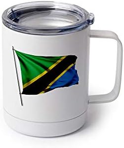 Спортна бутилка ExpressItBest 22 грама - Знаме на Танзания (Tanzanian) - Изобилие от възможности
