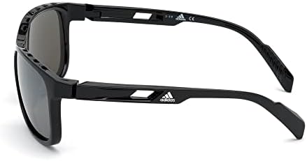 Слънчеви очила Adidas Sport SP 0014 01D Блестящи Черни / Дымчатые Поляризирани Лещи