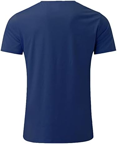 Тениска за тренировка на мускулите, Блузи, Реколта Тениска с Празничен Ръкав, Къса Мъжка Тениска С Принтом Независимост, Проблематичен