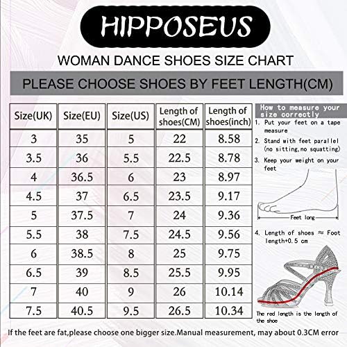 Дамски, Класически Обувки за латино танци HIPPOSEUS с Т-образно каишка, Сандали за бални партита, модел 217