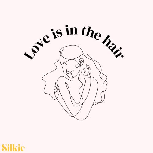 SILKIE x2 Комплект от чиста коприна Тутового на цвят Кремаво, Розово, Кафе, Черен на цвят, Големи Извънгабаритни Дъвка За коса,