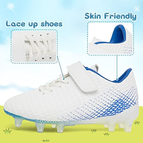 BUWTDAY Детски Футболни обувки За Момчета и Момичета, Спортни Улични Удобни Нескользящие маратонки, Футболни обувки (на Малко дете / Голямо бебе)