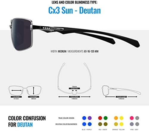 Очила Enchroma - Colorado - Коригиращи и Подобряване на цвят Очила за използване на открито при дальтонизме Deutan и Protan