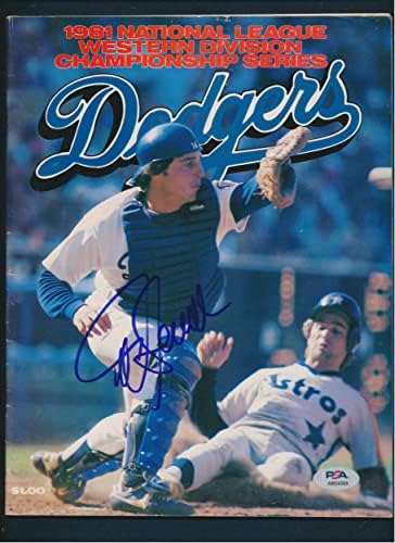 Майк Сайсисия Подписа списание с Автограф на PSA/DNA AM24566 - Списания MLB с автограф