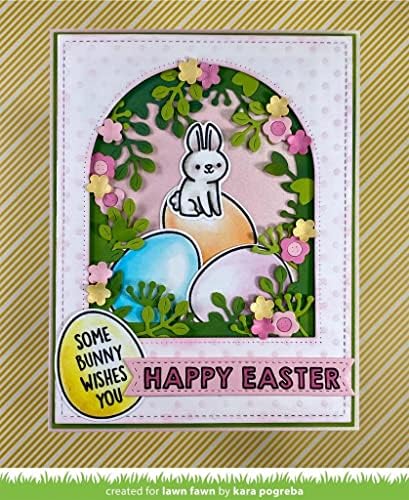 Комплект от Прозрачни Печати Lawn Fawn LF3079 Eggstraordinary Easter Add-On 3X4