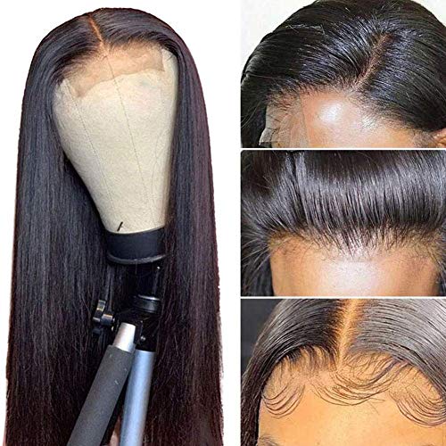 Перуки за черни жени, Перуки, изработени от Човешка Коса на Дантели, предварително Выщипанные с Детски коса 150% плътност, Бразилски