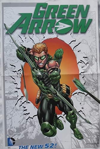 DC Comics The New 52 GREEN ARROW 2012 Изградена Промо-плакат 17 X 11