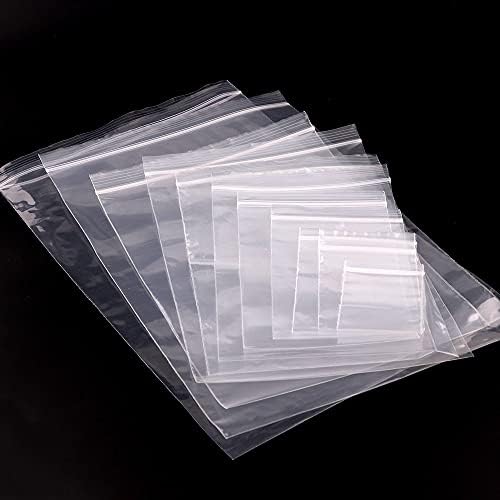На 20 Размери по-Евтино Покриване на Прозрачни Пластмасови Торбички с цип, Закрываемые отново, За Съхранение на Закуски, Бижута, опаковки