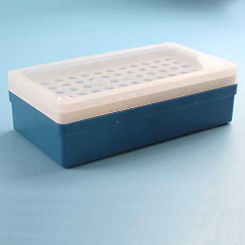 ЗАВОДСКА Пластмасова кутия-държач за центрифужных пробирок PUL с капак (1,5 мл, 72 разпоредби)