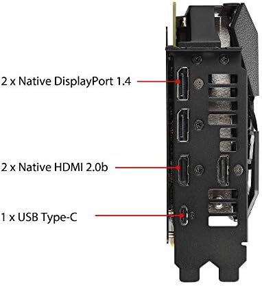 Детска видео карта ASUS ROG Strix GeForce RTX 2060 Super Advanced с разпръскване на EVO 8G GDDR6 HDMI DisplayPort, USB Type-C (ROG-STRIX-RTX2060S-A8G-EVO-GAMING)